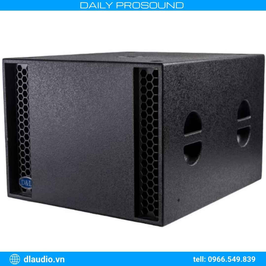 Loa sub điện D&L DL-15SA mặt trước và mặt sau với amply tích hợp Loa sub điện D&L DL-15SA mặt trước và mặt sau với amply tích hợp
