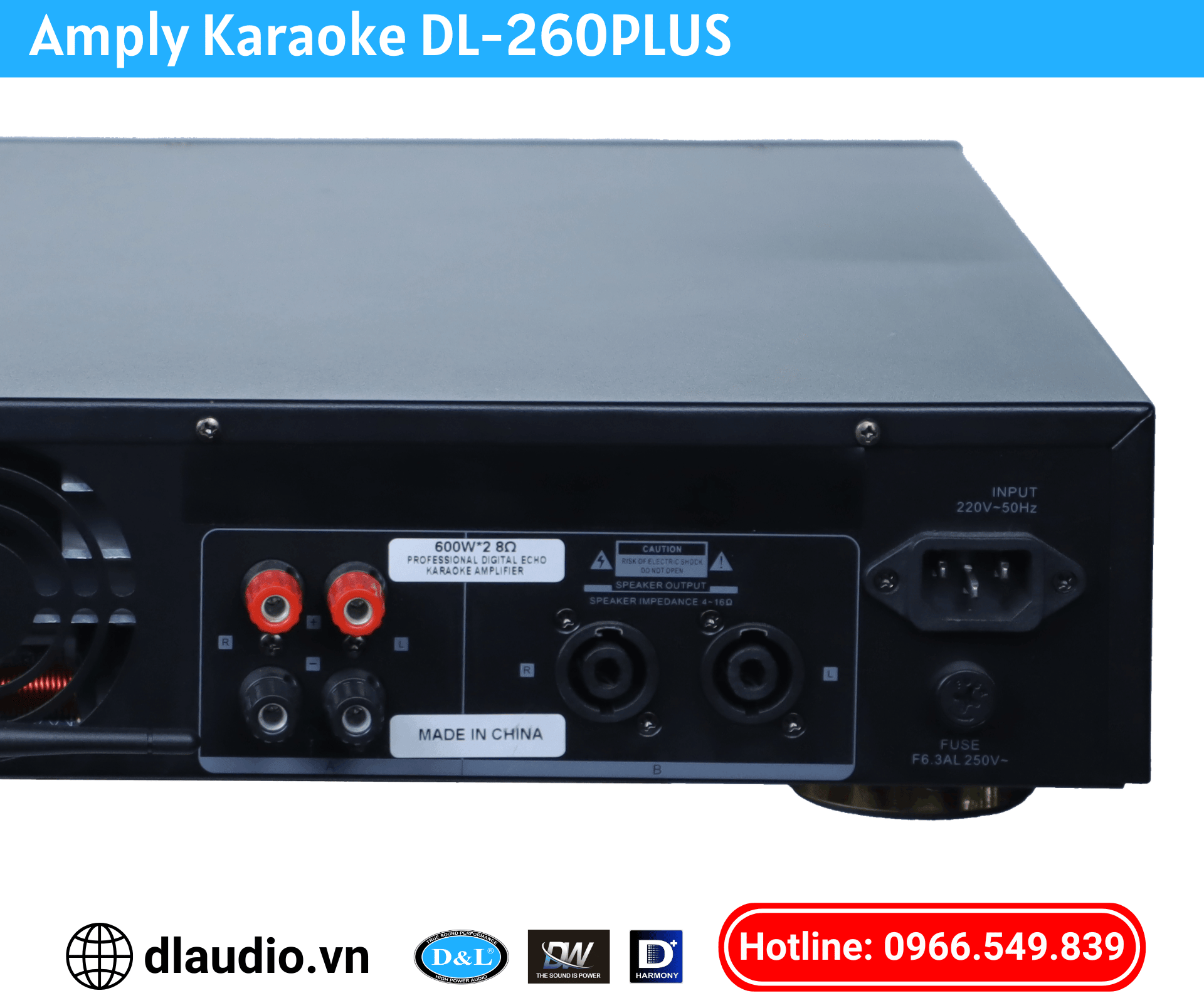 Kết Nối Đa Dạng Của Amply Karaoke DL-260PLUS 02
