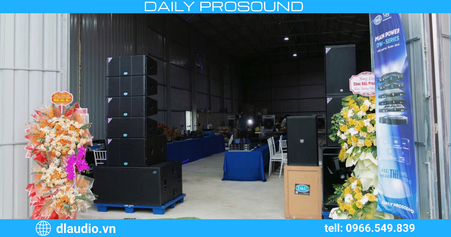 Showroom đại lý âm thanh Ninh Bình của D&L Prosound tại Cát Thành