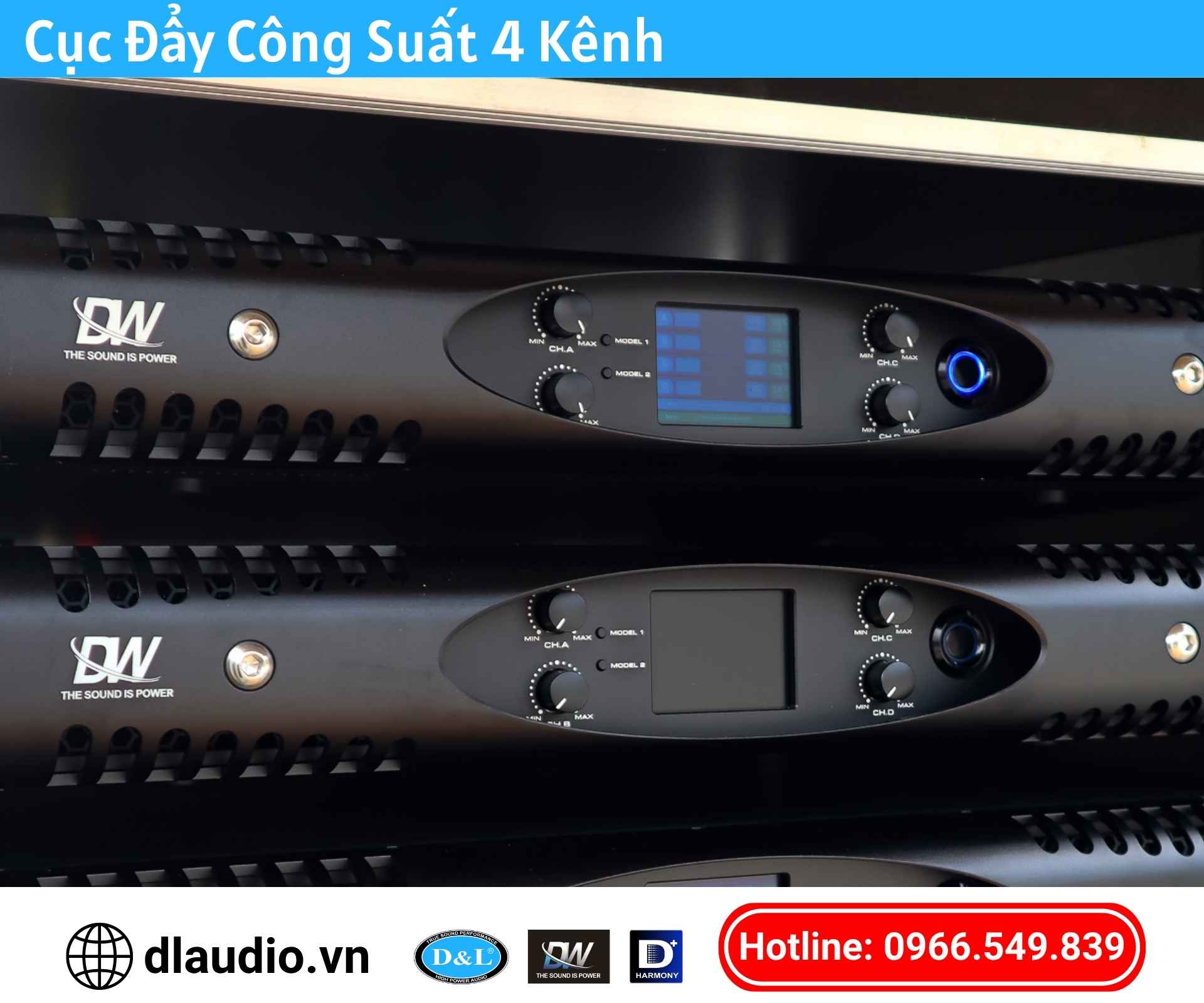 Cục Đẩy Công Suất 4 Kênh