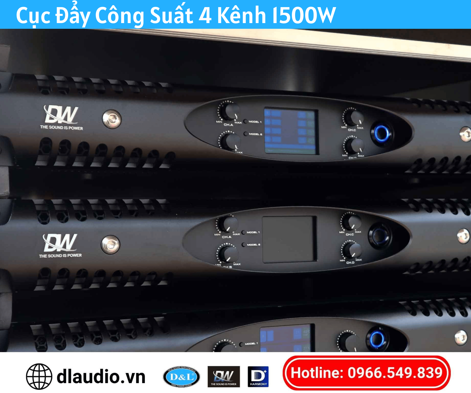 Cục Đẩy 4 Kênh 1500W