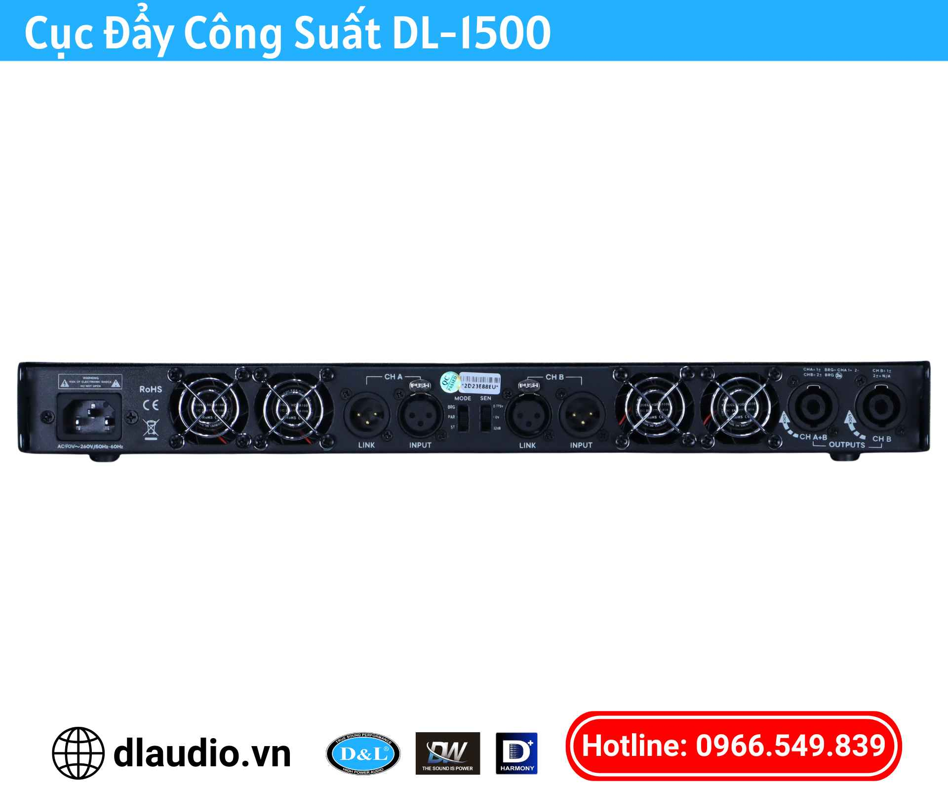 Cục đẩy công suất
DL-1500